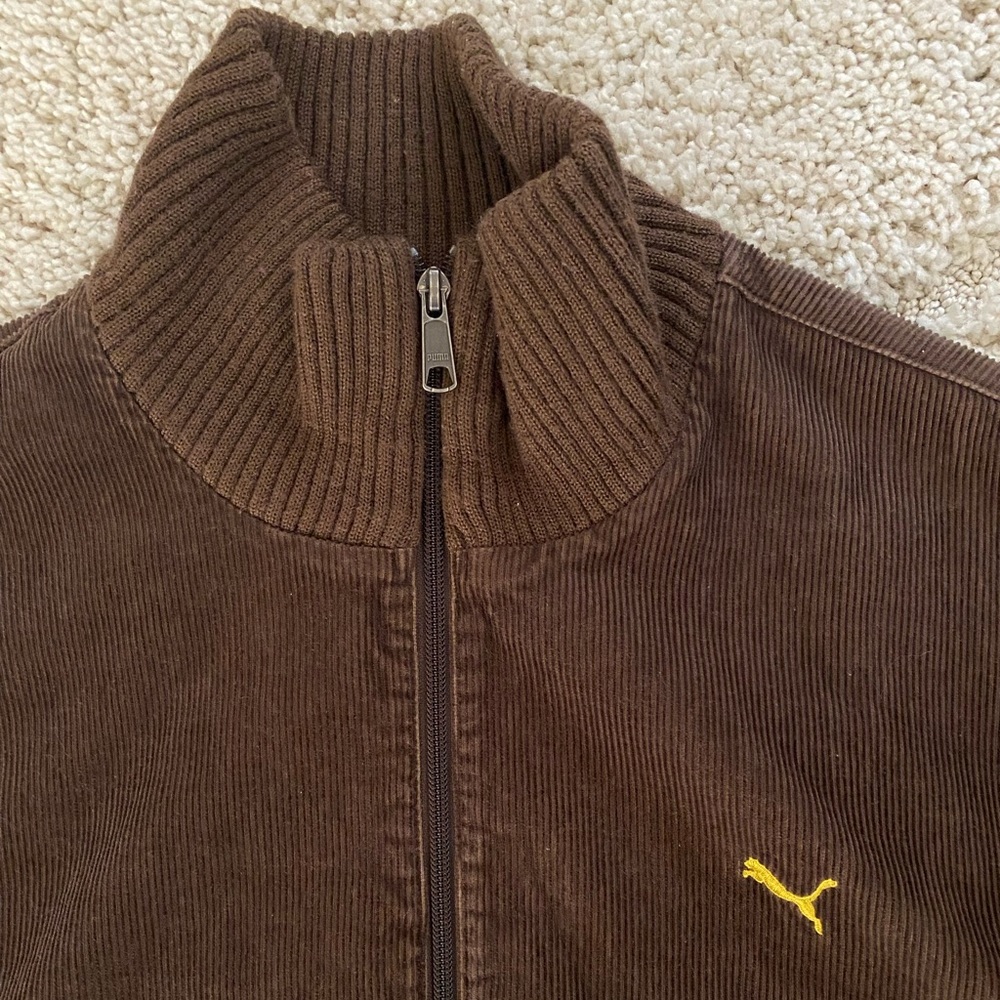 Vintage 90s Puma Corduroy Track Jacket